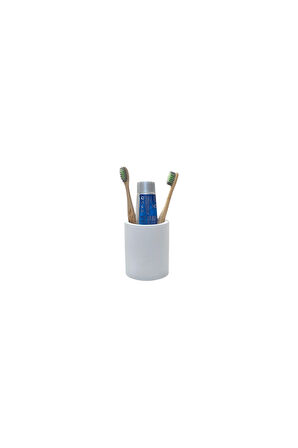 Modern Sanat Eseri Gibi Mermer Desenli Beton Banyo Aksesuar Seti (5 Parça)