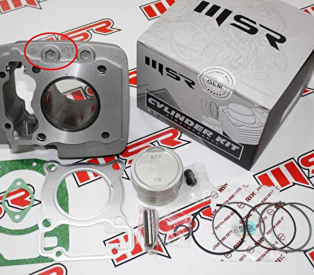 CBF 150 SİLİNDİR KİT JCC PİSTON-RIK SEGMAN MONTAJ OEM