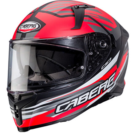CABERG AVALON X KIRA MAT BLK-GREY-RED FLUO 