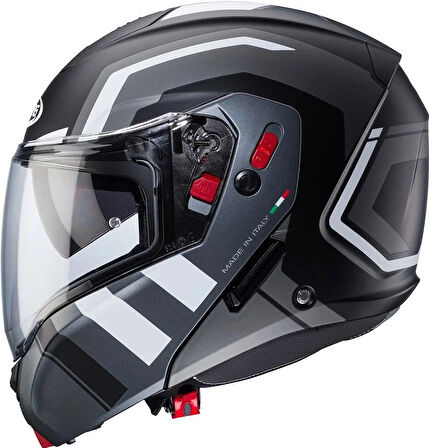 CABERG KASK HORUS X ROAD MT BLK-GUN MET-WHITE