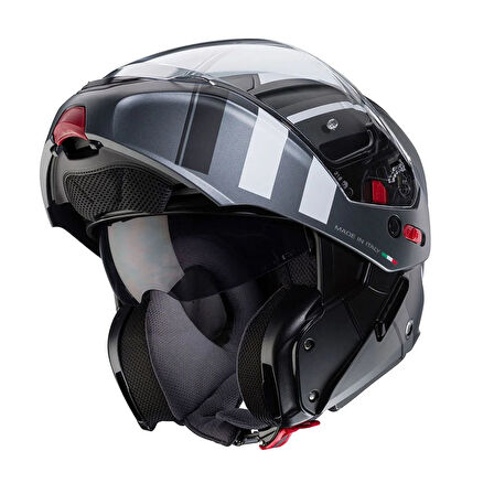 CABERG KASK HORUS X ROAD MT BLK-GUN MET-WHITE