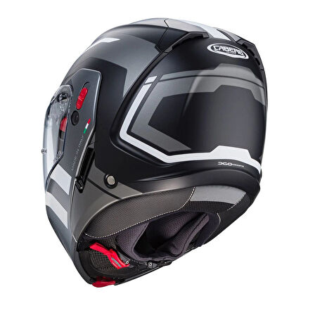 CABERG KASK HORUS X ROAD MT BLK-GUN MET-WHITE