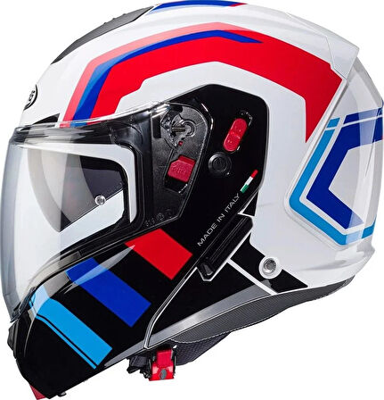CABERG KASK HORUS X ROAD WHT-BLK-RED-BLUE