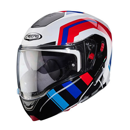 CABERG KASK HORUS X ROAD WHT-BLK-RED-BLUE