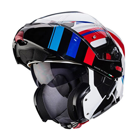 CABERG KASK HORUS X ROAD WHT-BLK-RED-BLUE