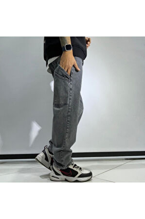 Baggy Fit Erkek Jean Pantolon