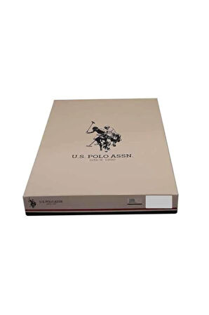 U.s. Polo Erkek Uzun Kol Damat Çeyiz Kutulu Bordo Pijama Takım 17384