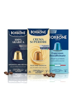 Caffè Borbone Arabica Superiore Decaf 30'lu Kapsül Kahve – Nespresso Uyumlu, Keşif Avantaj Paketi