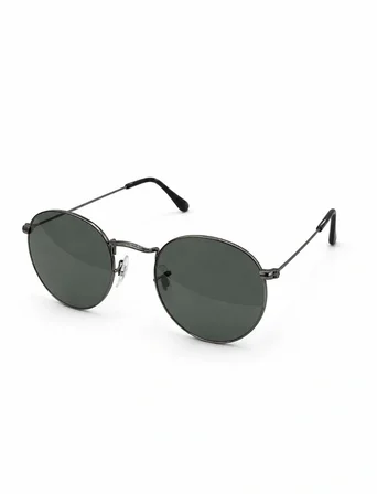 Brooks Cbs 1412 Unisex Güneş Gözlüğü Metal Yuvarlak Füme Cam 50 mm
