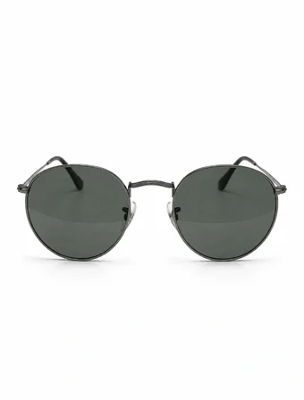 Brooks Cbs 1412 Unisex Güneş Gözlüğü Metal Yuvarlak Füme Cam 50 mm