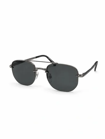 Brooks Cbs2079 Güneş Gözlüğü Gri Metal Çerçeve Füme Cam 53 mm