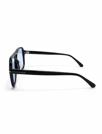 Brooks CBS2080 C4 Güneş Gözlüğü Siyah Kemik Çerçeve Mavi Cam 54 mm