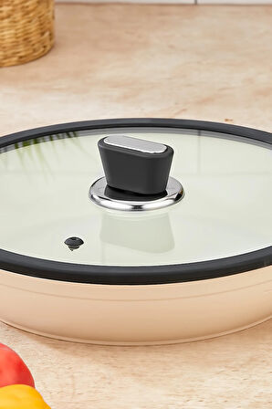 Vista Seramik Tava Krem 28 cm