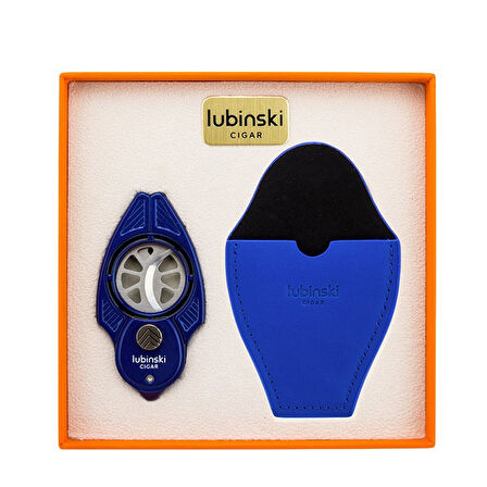 Lubinski Giyotin 60 ring Çelik Puro Makası Mavi 9513AT