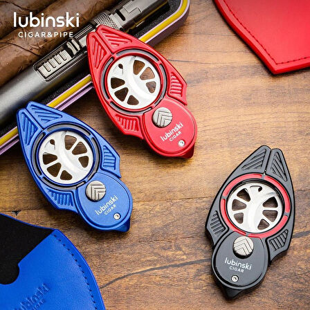 Lubinski Giyotin 60 ring Çelik Puro Makası Mavi 9513AT