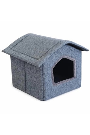 ComfyCloud Keten Kedi ve Köpek Yatağı