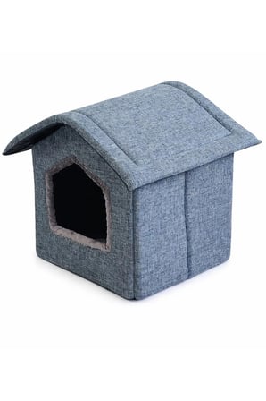 ComfyCloud Keten Kedi ve Köpek Yatağı