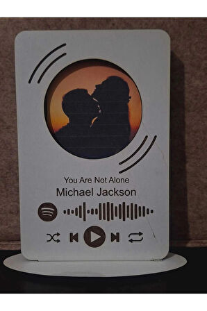 Spotify Barkodlu Kişiye Özel Çerçeve - 3