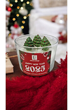 Yılbaşı Mum - Küçük Yeşil Çam (3 Adet)