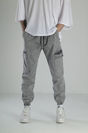 Premium Kalite Gri Jogger Pantolon