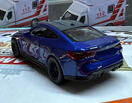 Oyuncak Metal Model Araba 1/36 Çek Bırak BMW M4 Lacivert