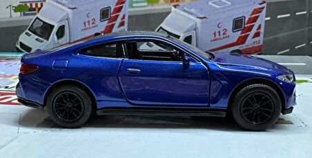 Oyuncak Metal Model Araba 1/36 Çek Bırak BMW M4 Lacivert