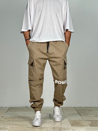 Premium Kalite Gabardin Kumaş Power Jogger Pantolon