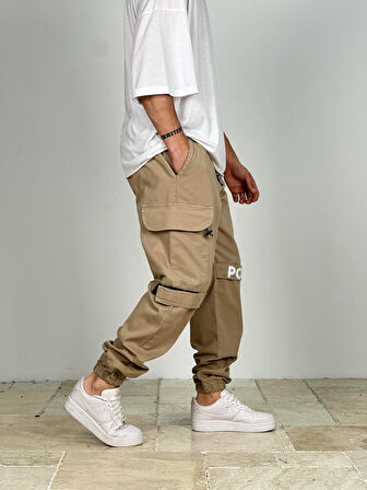 Premium Kalite Gabardin Kumaş Power Jogger Pantolon