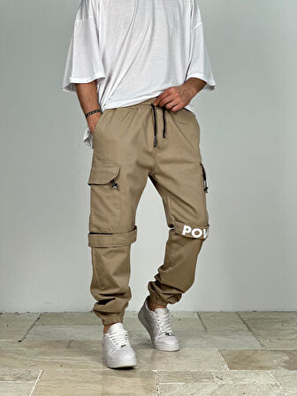 Premium Kalite Gabardin Kumaş Power Jogger Pantolon