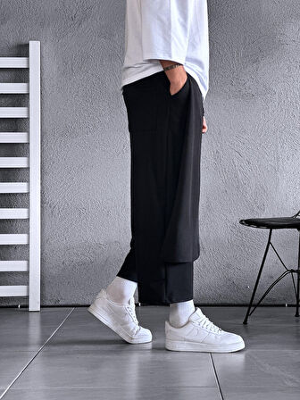 Boyfriend Siyah Samurai Pantolon