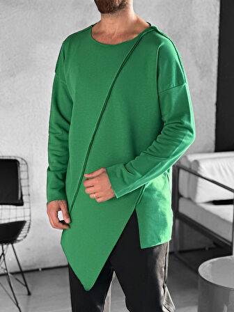 Asimetrik Yeşil Sweat