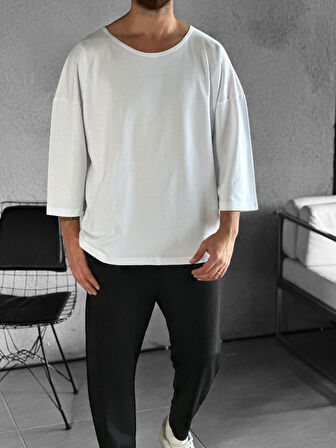 Fakir Kol Beyaz Bohem T-Shirt