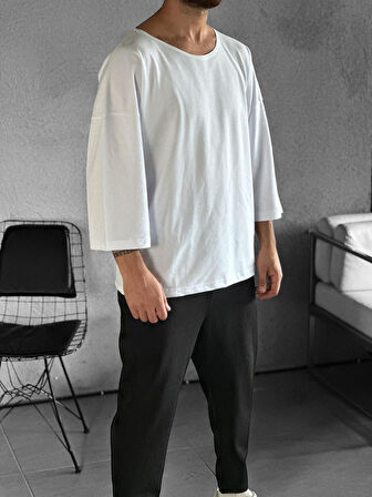 Fakir Kol Beyaz Bohem T-Shirt
