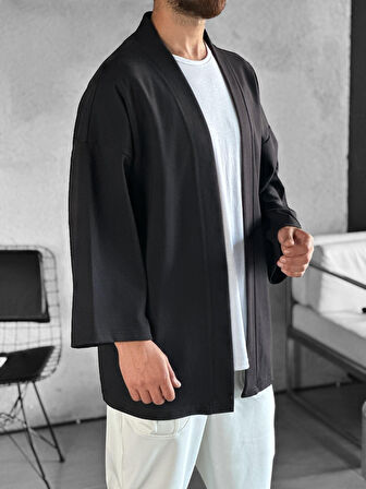 Fakir Kol Siyah Kimono
