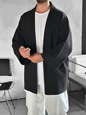 Fakir Kol Siyah Kimono