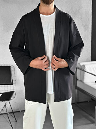 Fakir Kol Siyah Kimono