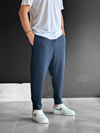 Lacivert Baget Pantolon