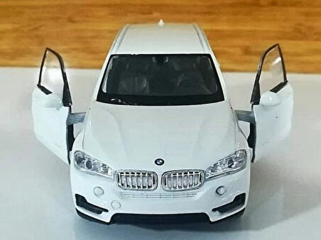 Oyuncak Metal Model Araba 1/36 Çek Bırak Beyaz Bmw X5