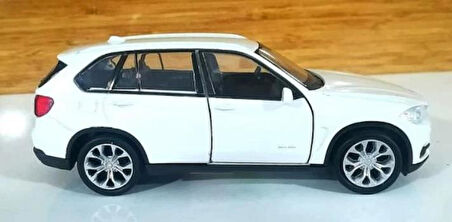 Oyuncak Metal Model Araba 1/36 Çek Bırak Beyaz Bmw X5