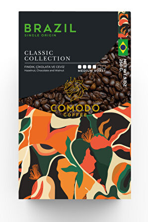 Comodo Coffee Brezilya Classic Selection Filtre-Çekirdek Kahve 4x250 gr