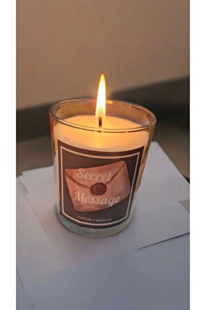 Seni Seviyorum Gizli Mesajlı Lavanta Kokulu %100 Doğal Soya Mum