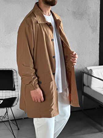 Erkek Premium Kalite Paraşüt Kumaş Kahverengi
