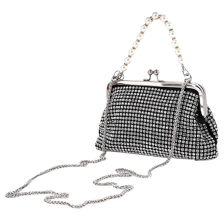 ÇÇS KADIN EL ÇANTASI SİYAH GÜMÜŞ C.CCS17214