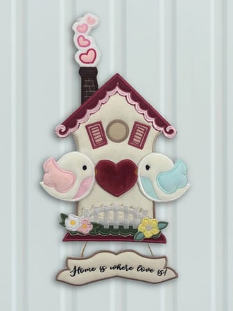 Love Birds House - Aşık Kuşlar Kapı Süsü