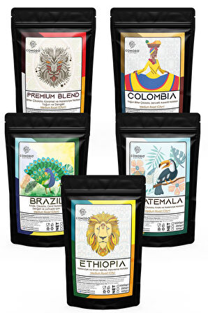 Comodo Coffee Tanışma Seti Deneme Paketi 5x100g