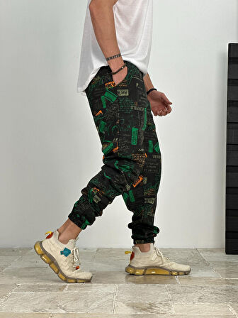 Erkek Mailbox Desenli Jogger