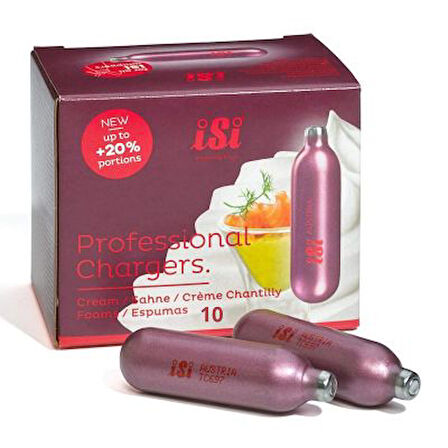 iSi CREAM.CHARGER.01 Professional Cream Charger Krema Sifon Tüpü (Krem Şanti Tüpü)