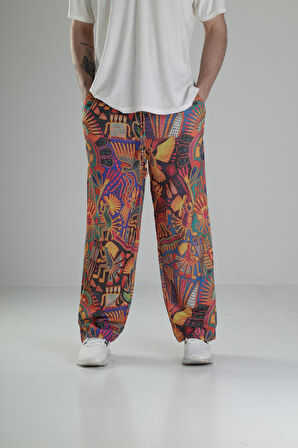 Cocopelli Desenli Baggy Pantolon