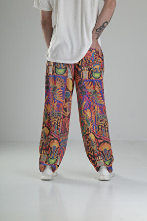 Cocopelli Desenli Baggy Pantolon