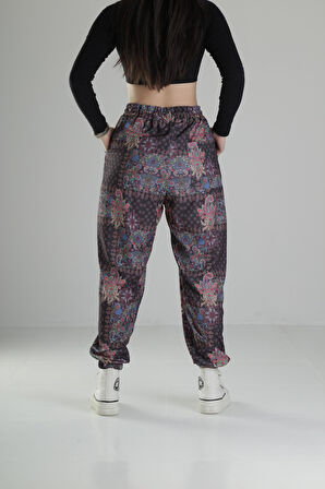 Çiçek Desenli Jogger Pantolon